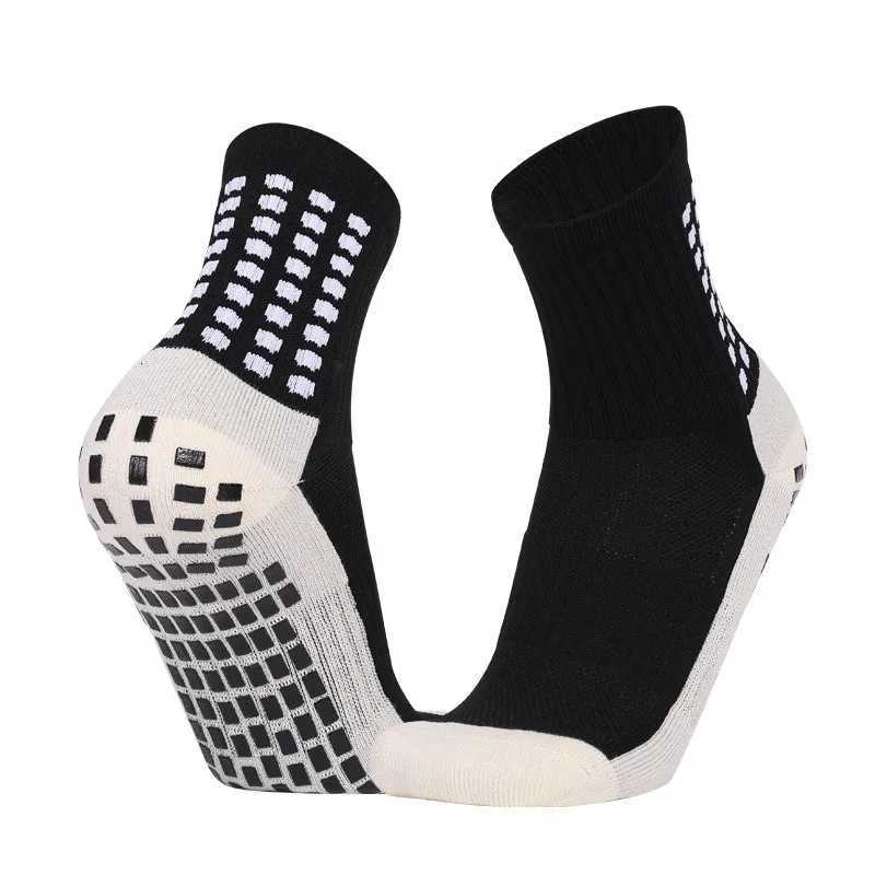 Mens and Womens Football Socks Sports Training Match Silicone Socks Anti-Skid Friction Breathable Tube Socks Z250731