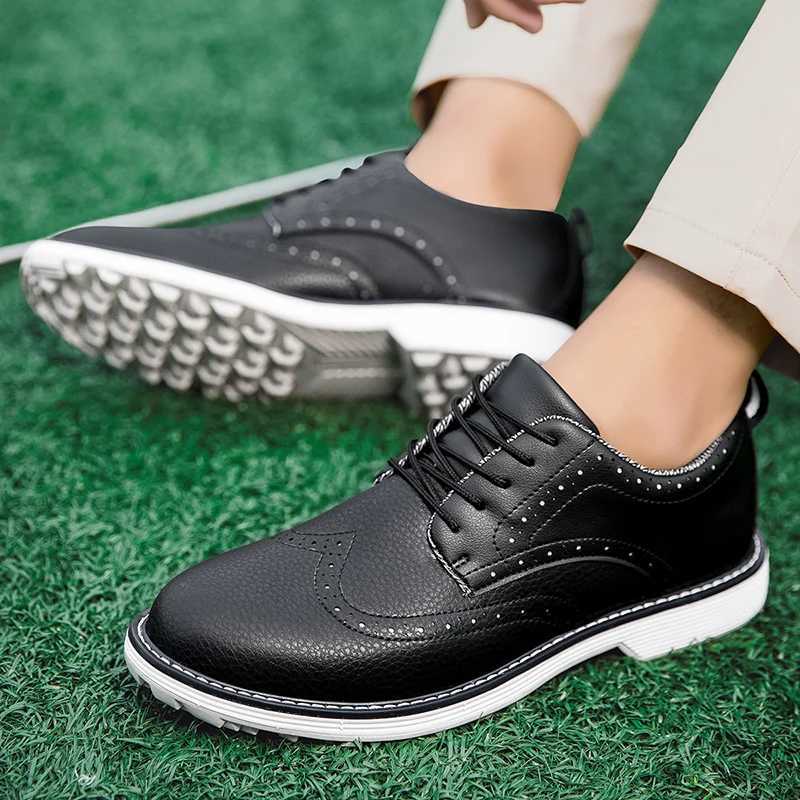 Golf Shoes Mens Four Seasons Non Slip Sports Shoes New Fion Breathable Cfortable Versatile Nail Casual Sports Shoes Y250731