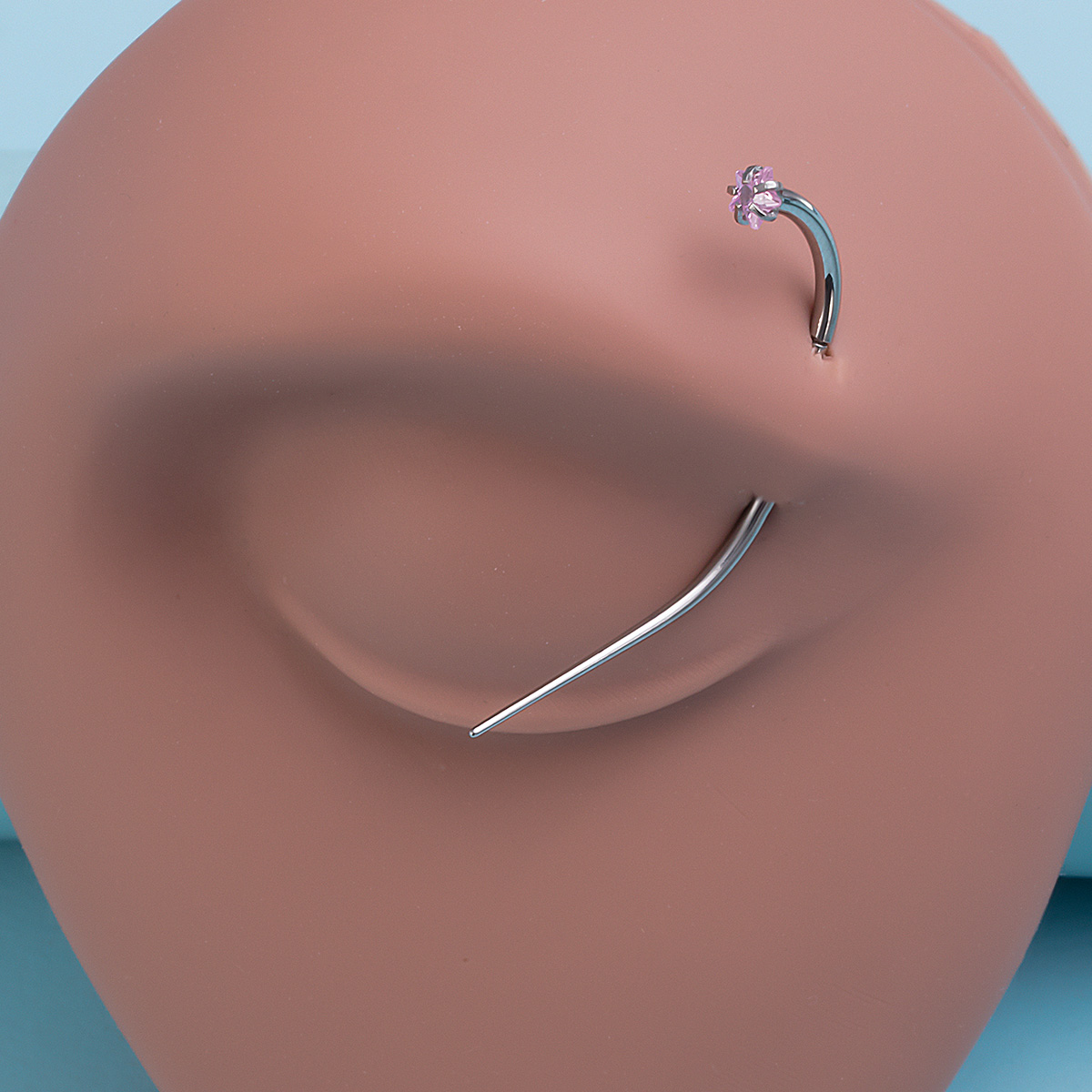 Bending rod puncture guide rod stainless steel connecting rod human puncture jewelry ear bone ring wholesale