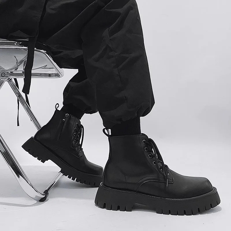 Tactical Boots Men Man Shoes Work and Safety Shoes Dress Booty Man High Heel Ankle Boots Mens Shoe Casual Sneakers Mens Boot 250729