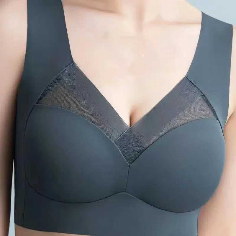 5PCS Seamless Lace Push Up Bra for Women Plus Size Wire-Free Breathable Bralette Set Solid Backless Brassiere Lingerie Z250730