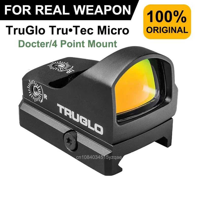 TRUGLO Tru-Tec Micro 3 MOA Red Dot Sight Compact Parallax Free Idle Auto-Off Collimator Doctor Footprint With 20mm Rail Mount R250730