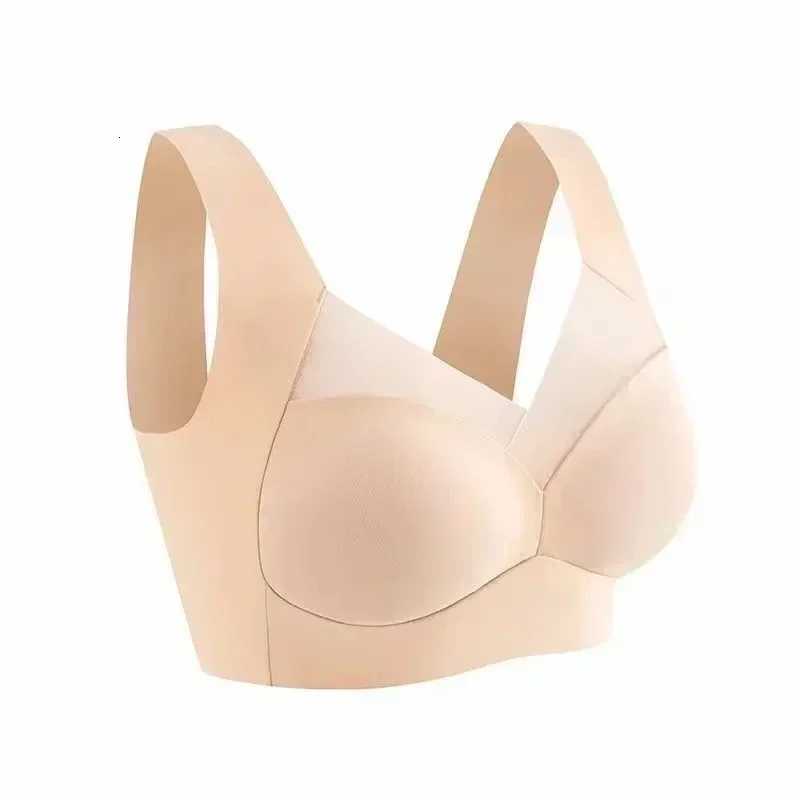 1pcs Ice Silk Seamless Sports Bra Gather Prevent Sagging Underwear No Steel Ring Comfortable Large Size Sexy Bra Vest Bralette Z250730