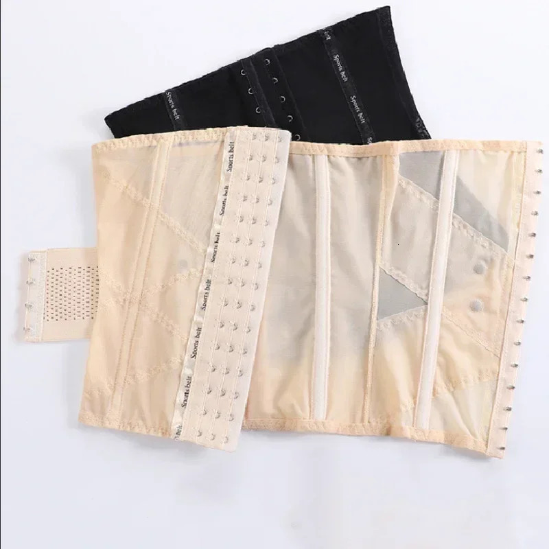 Invisible Double Belt Corset Summer Shaping Underwear Slimming Sheath Woman Flat Belly Waist Trainer Body Shaper Shapewear Women 250726