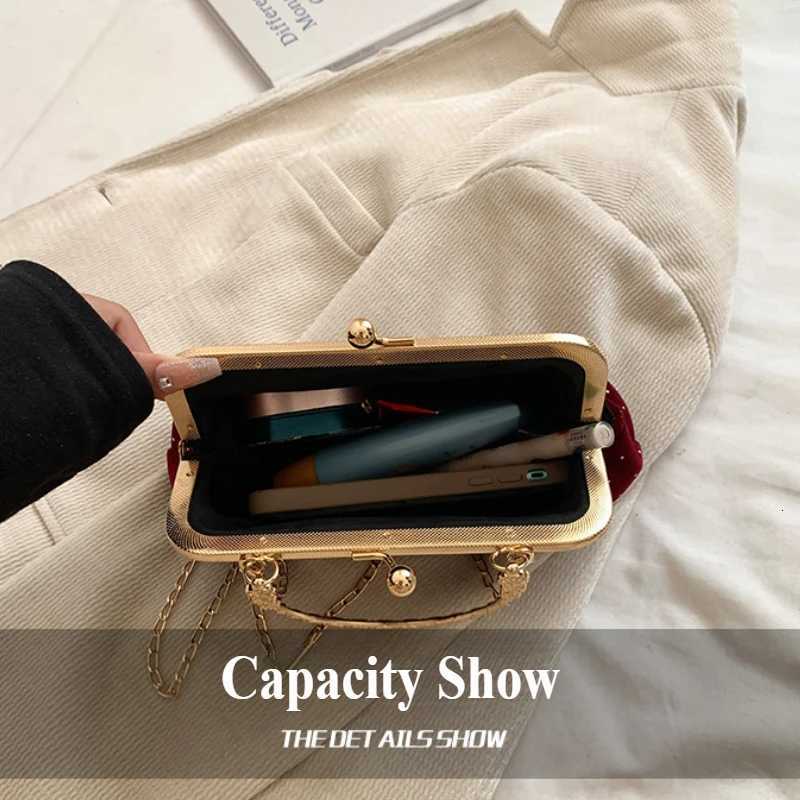 Design Womens Evening Clutch Purse Dinner Party Ladies Small Clip Shoulder Bag Handbags Female Chain Crossbody Bag Y250730