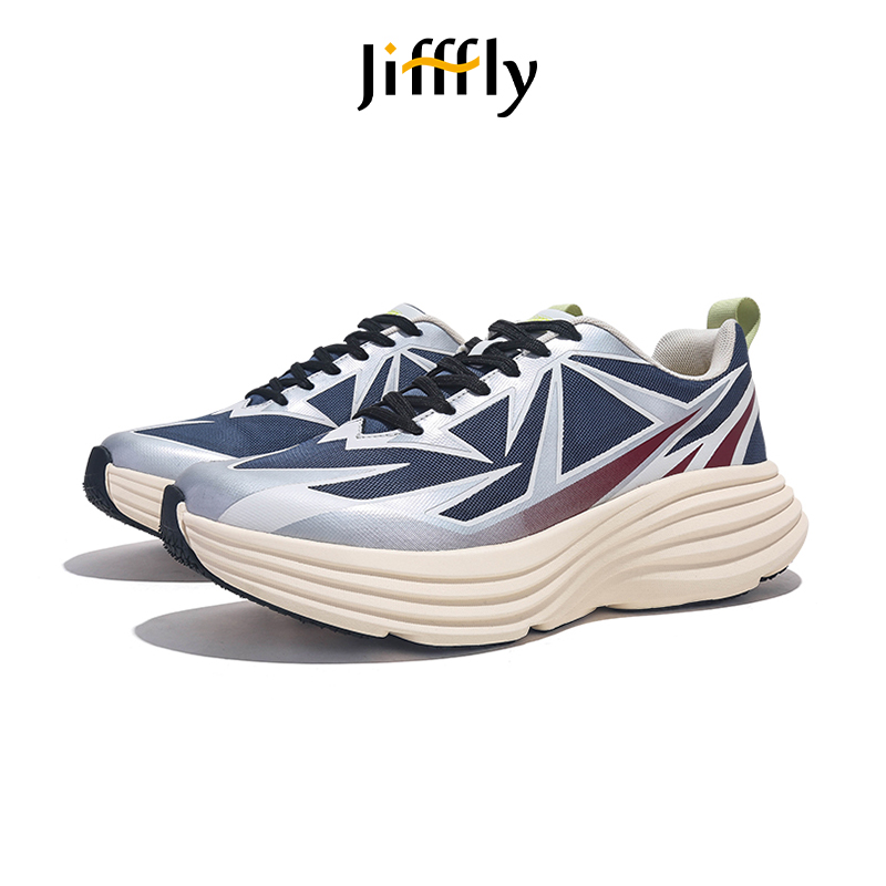 Jifffly men's running 20205 new thick soled height increasing shock absorption lightweight rebound sports shoes