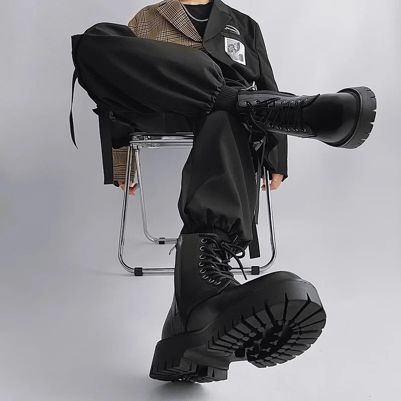 Tactical Boots Men Man Shoes Work and Safety Shoes Dress Booty Man High Heel Ankle Boots Mens Shoe Casual Sneakers Mens Boot 250729