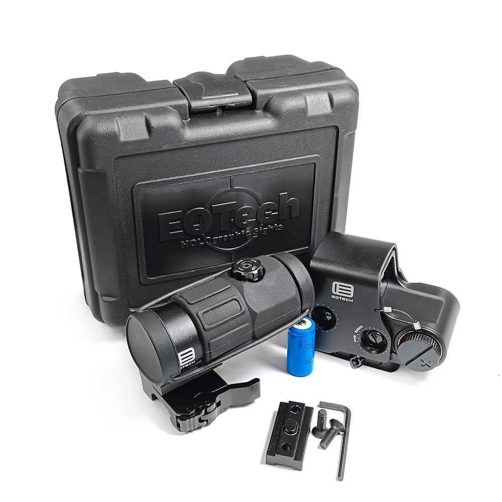 558+G33/G43/G45 Magnifying Glass Holographic Sight Folding Side Flip 3x 5x Magnifying Glass for Tactical Reflex Rifle R250730
