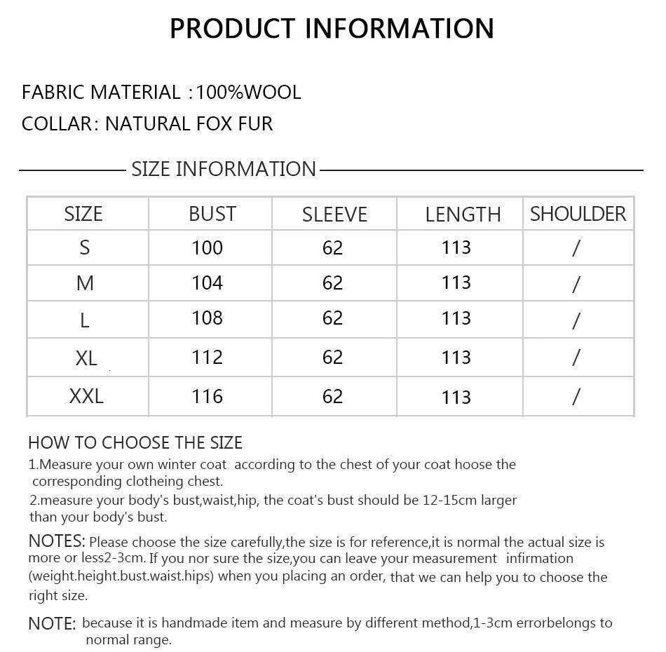 Designer Clothing Real Women Long Cashmere Coat Natural Fox Fur Coats Autumn Winter New Women's Wear Fashion