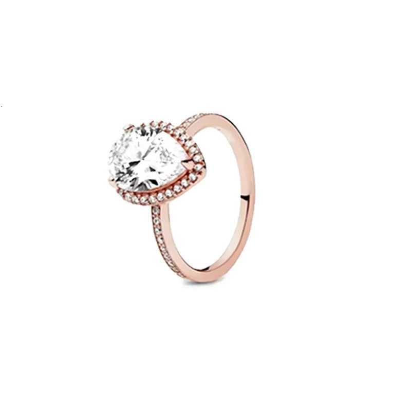 925 Sterling Silver Sparkling Exquisite Crown Heart-Shaped Square Diamond Ring Ladies Valentines Charm Jewelry y250730