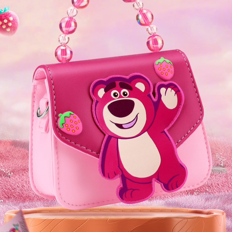 Disney children's crossbody bag cartoon handbag for little girl birthday gift pearl handbag for baby girl princess bag convenient to carry mini b