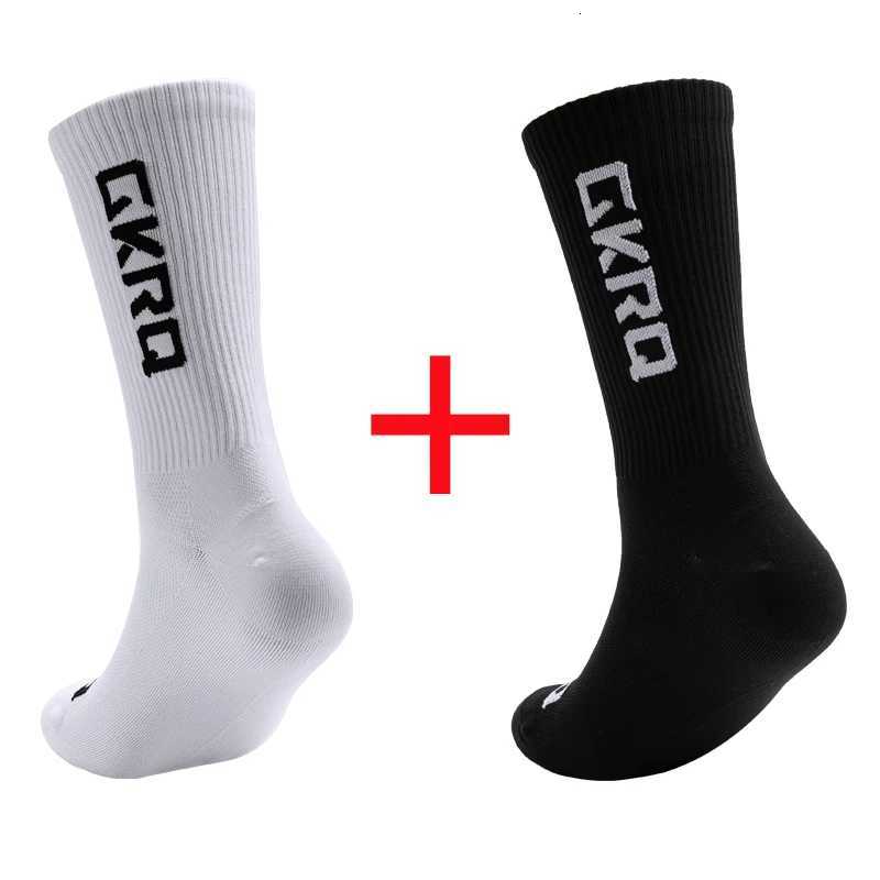 2pairs GKRQ New Cycling Socks Bike Nurse Compression Road Bike Running MTB Knee-high White Sports Funny Brand Black Z250731