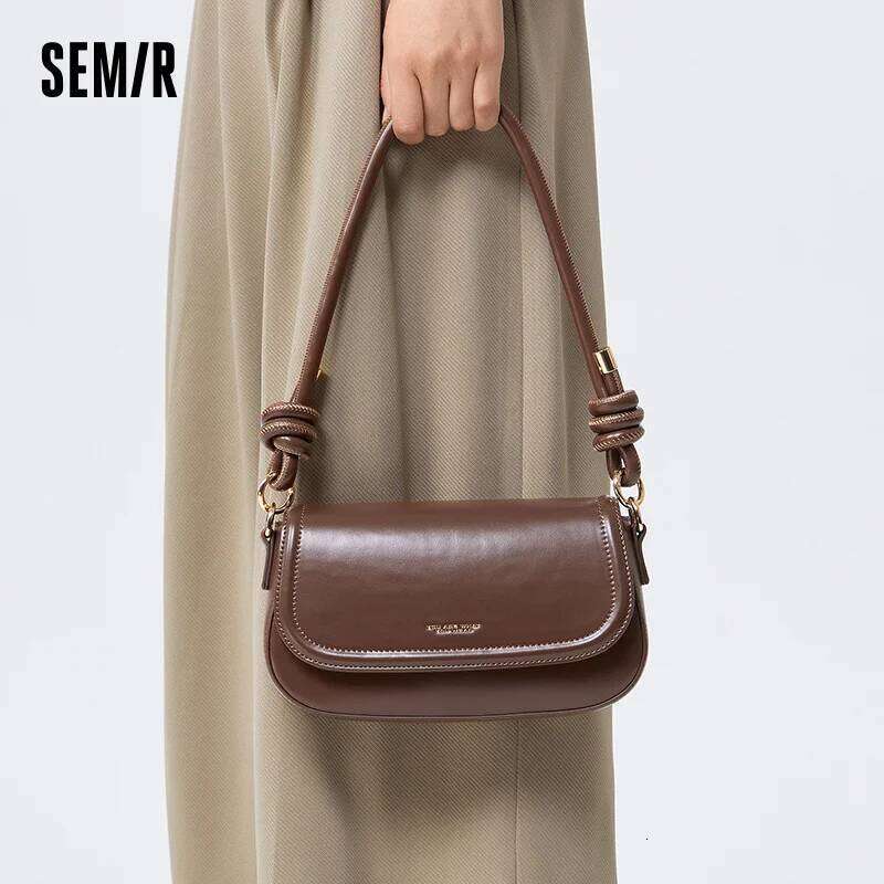 Semir Crossbody Women Outing Fashionable Small Square Lettering Printed Handbag Commuting Bag
