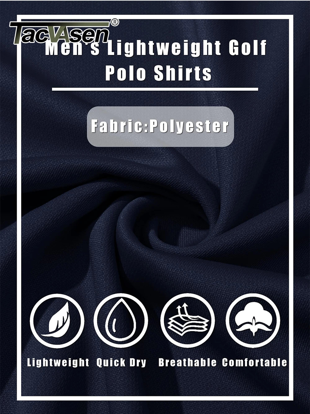 TACVASEN Long Sleeve Polos Quick Dry Tshirts Mens Breathable Sports Tees Casual Golf Polo Shirts Work Tshirt Pullover Tops Man 250731