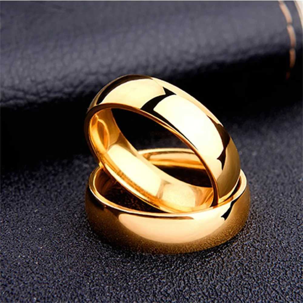 10Pcs/Lot Fashion Simple Flat Spherical Ring For Men Women Gold Silver Black Color Jewelry Anniversary Party Gift y250730
