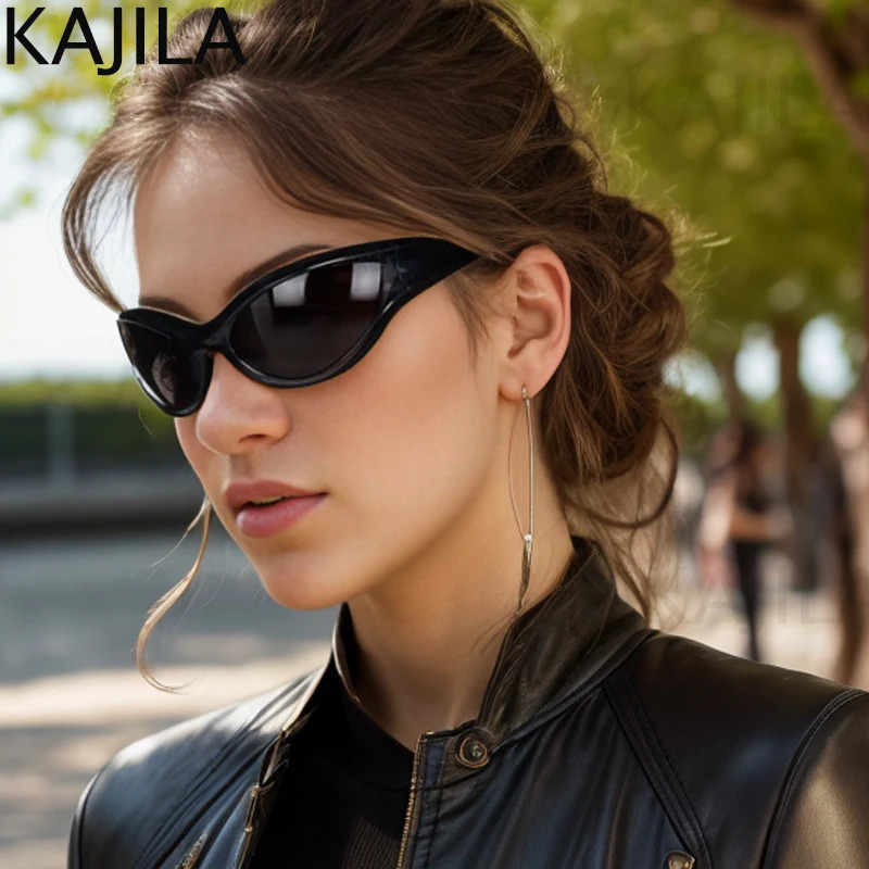 Y2K Punk Sports Sunglasse Men 2025 n Vintage Steampunk Sun Glasses For Ladies Wrap Aound Goggle Shades 250729