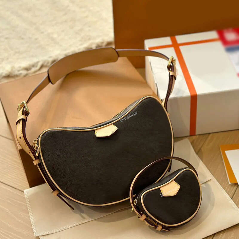 Designer Underarm Shoulder Bag Women Hobos Bag Vintage Handbag Crossbody Bags Clutch Wallets Phone Pocket Adjustable Strap Purse Crescent work bag messenger bag