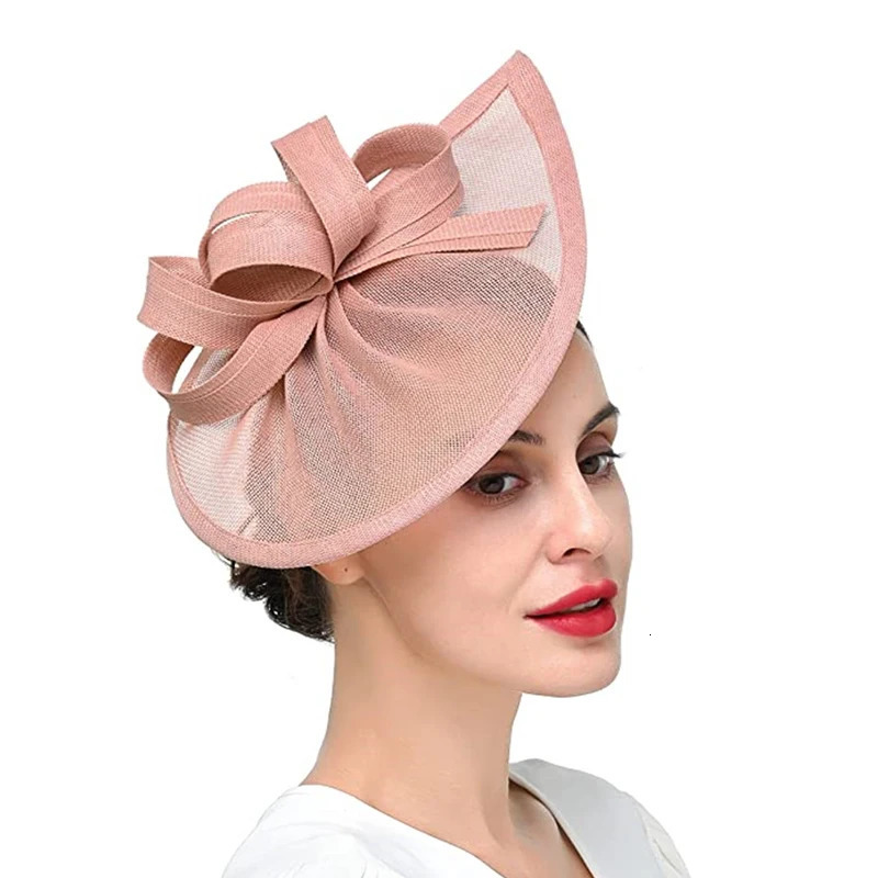 Cocktail Tea Party Fascinator Headband Vintage bowknot Fascinators for Wedding Women 250729