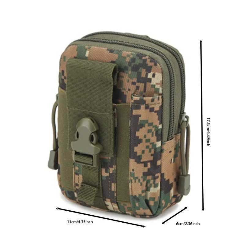 New Men Waist Pack Bum Bag Pouch Waterproof Belt Waist Packs Molle Nylon Mobile Phone Wallet Travel Tool Waist Bag G250729