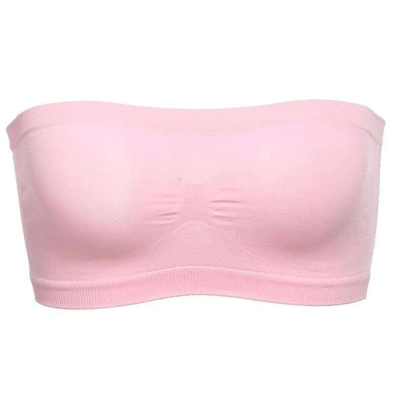 Women Sexy Lingerie Lace Seamless Tube Top Breathable Strapless Bandeau Without Pad Sleep Underwear Sports Bra