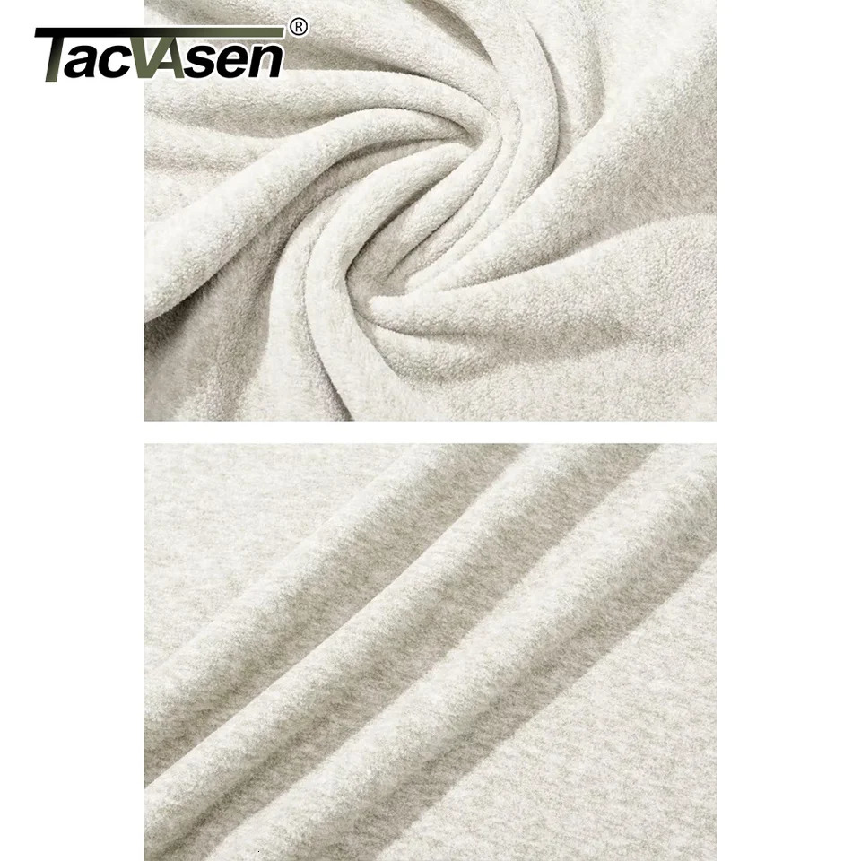TACVASEN 14 Zipper Collar Spring Fleece Sweaters Mens Warm Sweatshirts Breathable Casual Sports Hiking Turtleneck Pullover Tops 250731