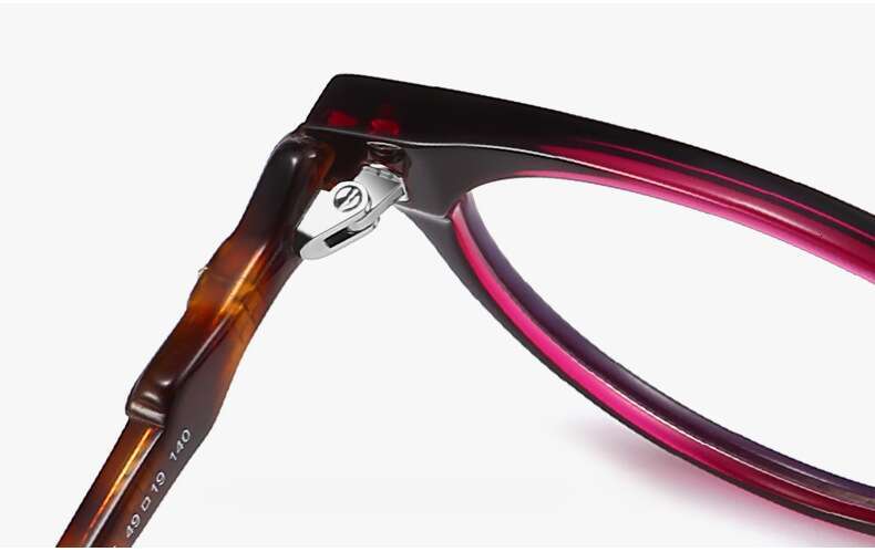 DHcollections Retro Cat-Eye Glasses with Butterfly Temples Blue Light Blocking, Prescription-Ready Acetate Frame for Women (Small Face Friendly)