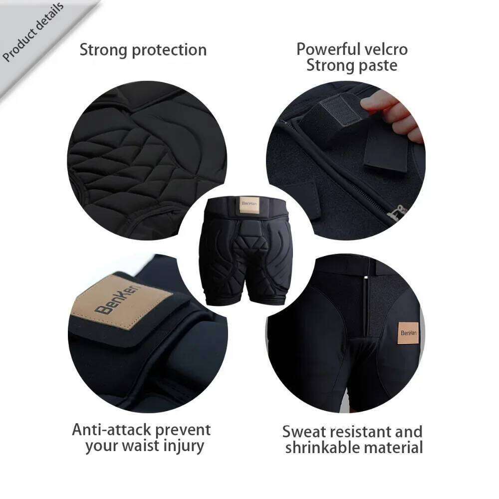Benken Ski Pants Hip Protection Butt Guard For Skateboarding Skiing Riding Cycling Snowboarding Overland Racing Armor Pads