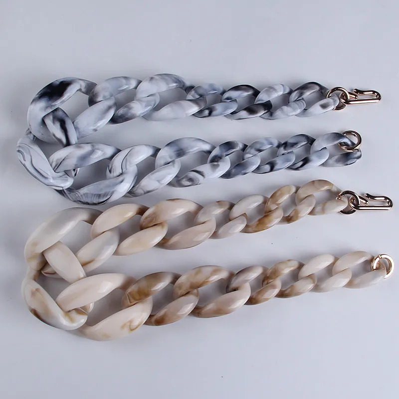 FishSheep Statement Acrylic Chunky Chain Long Necklace Vintage Resin Big Choker Pendant Necklaces For Women Fashion Jewelry 250729