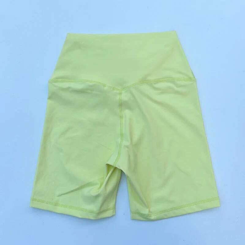 Women Sports Waist Yoga Slim Fit Butt Lift Gym Running High Elastic Nylon Shorts