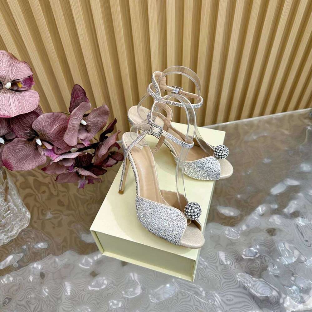 Women Size34-42 Genuine Leather Sandals Super High Heels Pearls Pumps Crystal Wedding Designer Shoes Zapatillas De Mujer 2e9