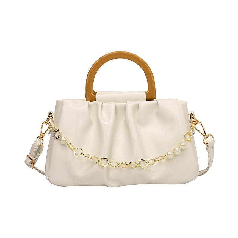 Pleated Niche Design High-End Handbag for Women 2023 New Versatile Crossbody Chain Underarm Shoulder Bag ddmymoon