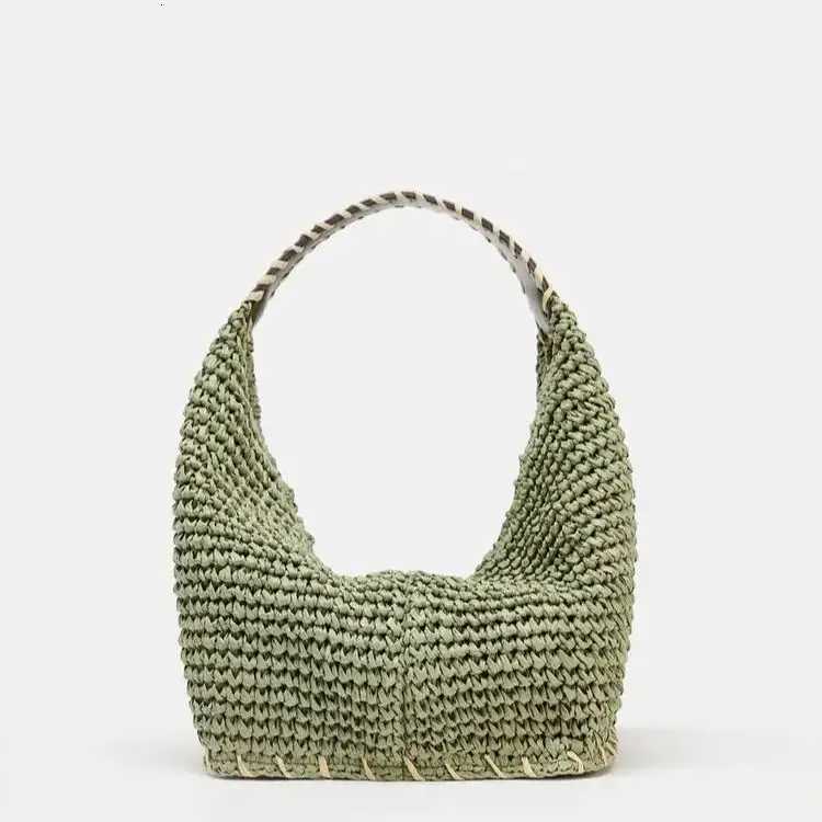 BRAIDED BODY MINI BAG Summer Fashionable Beach Bag Womens Handbags Design Straw Crossbody Bag Vacation Shoulder Bag Y250730
