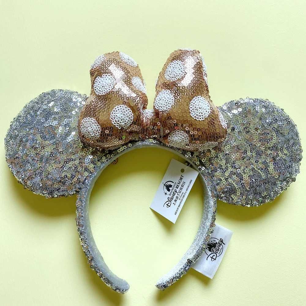 Disney Walt Disney Minnie Ear Headband for Women Disney Mickey Mouse and Friends Ears Plush Glitter Party Role Playing Girl AccessoriesXJ250504