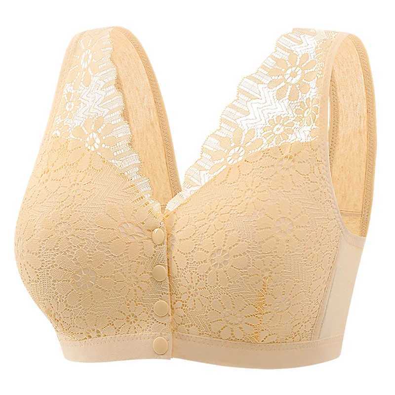 Womens Front-clasp Thin Steel-free Multi-color Comfortable Underwear All-season Plus-size Backless Sexy Lace Bra Z250730