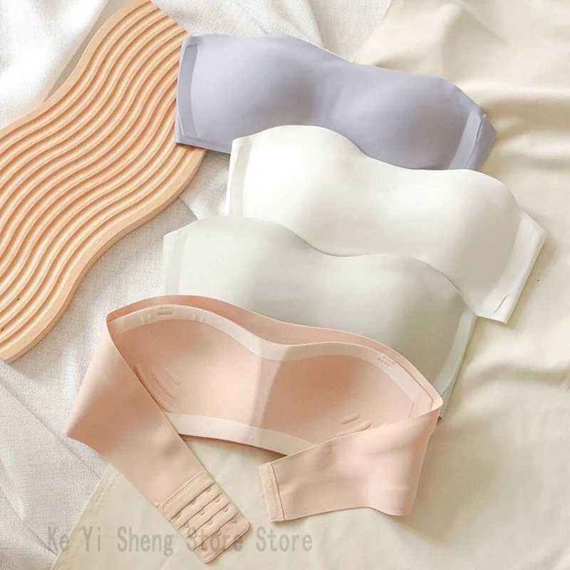Strapless Womens No-Scar No-Steel Rims Top Support Close-Fitting Bra Small Breasts Make Larger Detachable Shoulder Straps Z250730