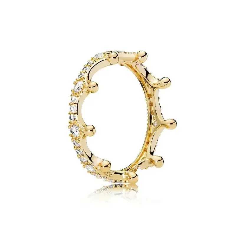 925 Sterling Silver Ring Hot Selling High-Quality Crown Heart-Shaped Circular Charm Womens Ring Exquisite Luxury Jewelry y250730