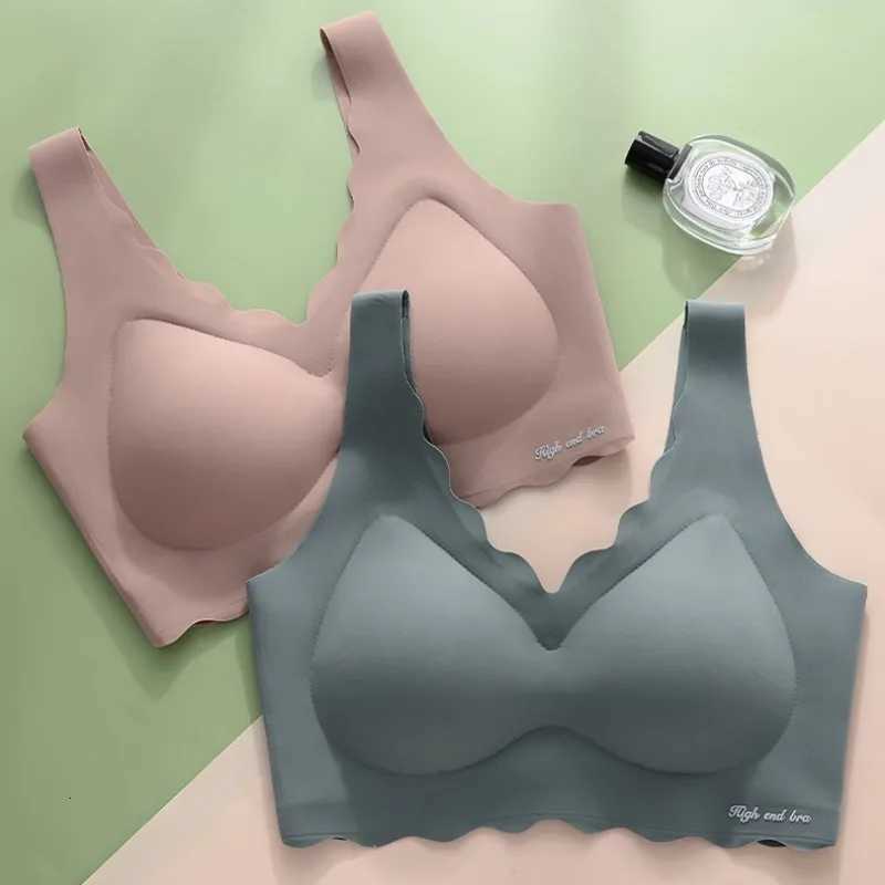 Seamless Bras for Women Sexy Lingerie Wireless Tops Push Up Brassiere Summer Underwear Deep V U Back Bralette Female Intimates Z250730