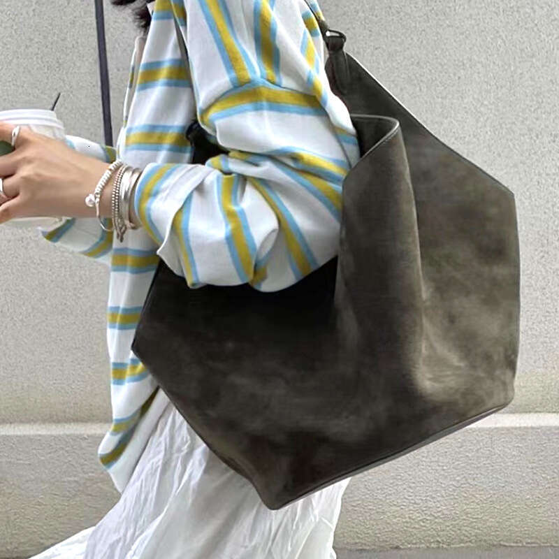 Designer Bag tote bag Women Suede bag Large lotus tote Attaches Luxury Crossbody Shopping Beach Purse Totes Shoulders Genuine Leather Bags