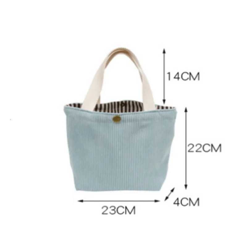 New Style Simple Corduroy Small Square Handbag Ins Fashion Trend Handbag For Women Lunch Box Food Storage Bags G250729