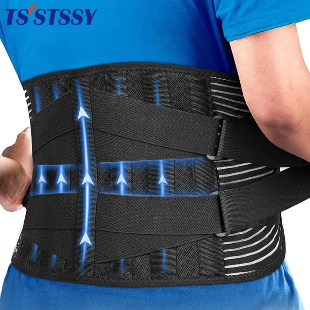 Double Pull Back Lumbar Support Belt Waist Orthopedic Corset Men Women Spine Decompression Waist Trainer Brace Back Pain Relief 250726