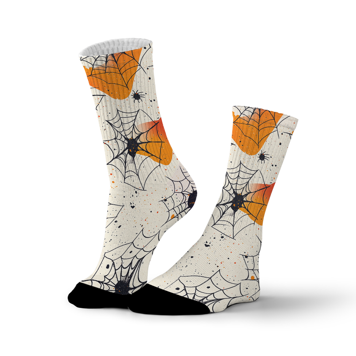 Halloween Spider Web Unisex Tube Designer Socks C132