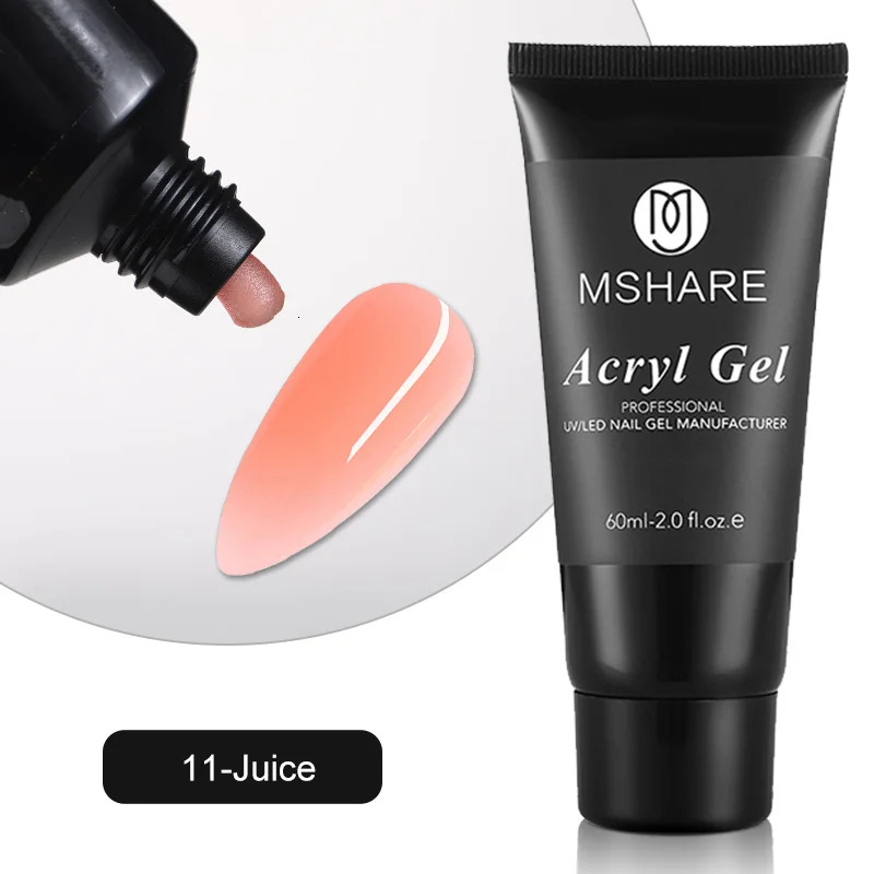 60ml 60g Builder UV Led Acrylgel Nails Extensions Acrylic Pink White Clear Gel Acrylatic Cover