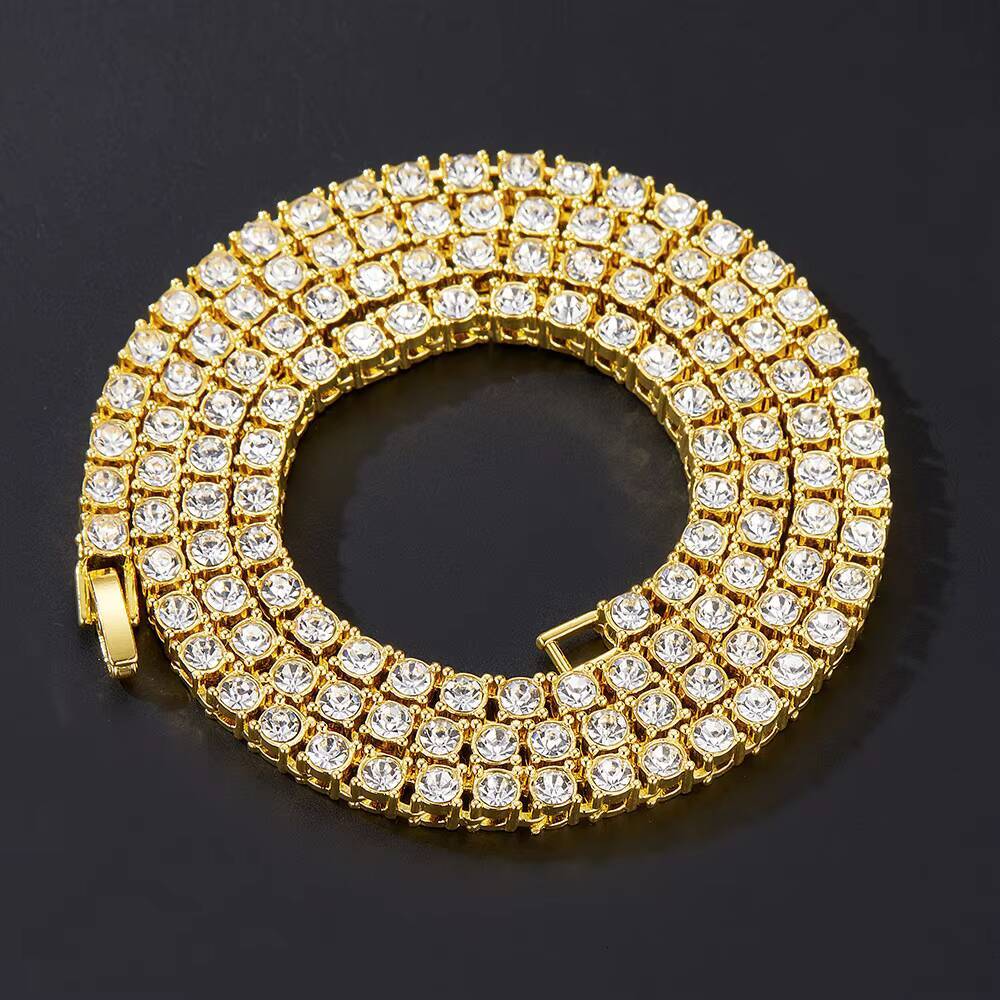 High Quality Fast Delivery Moissanite Tennis Chain Shining Brightly D VVS for Women/Men 2mm 3mm 4mm 5mm 6.5mm Necklace