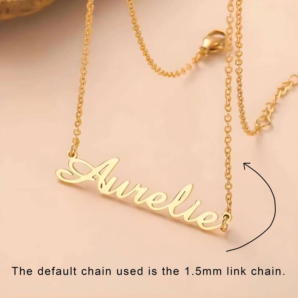 Custom Name Necklace Women Men Personalized Stainless Steel Jewelry Customized Pendant Family Gift For Girl Choker Chains