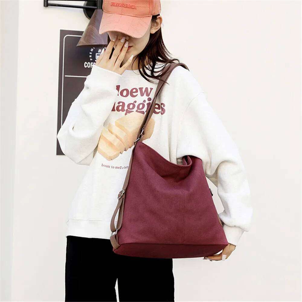 Multifunctional Fashion Women's Backpack High Quality Canvas Female Shoulder Bag Designer Ladies Tote Bags Mochilas Mujer