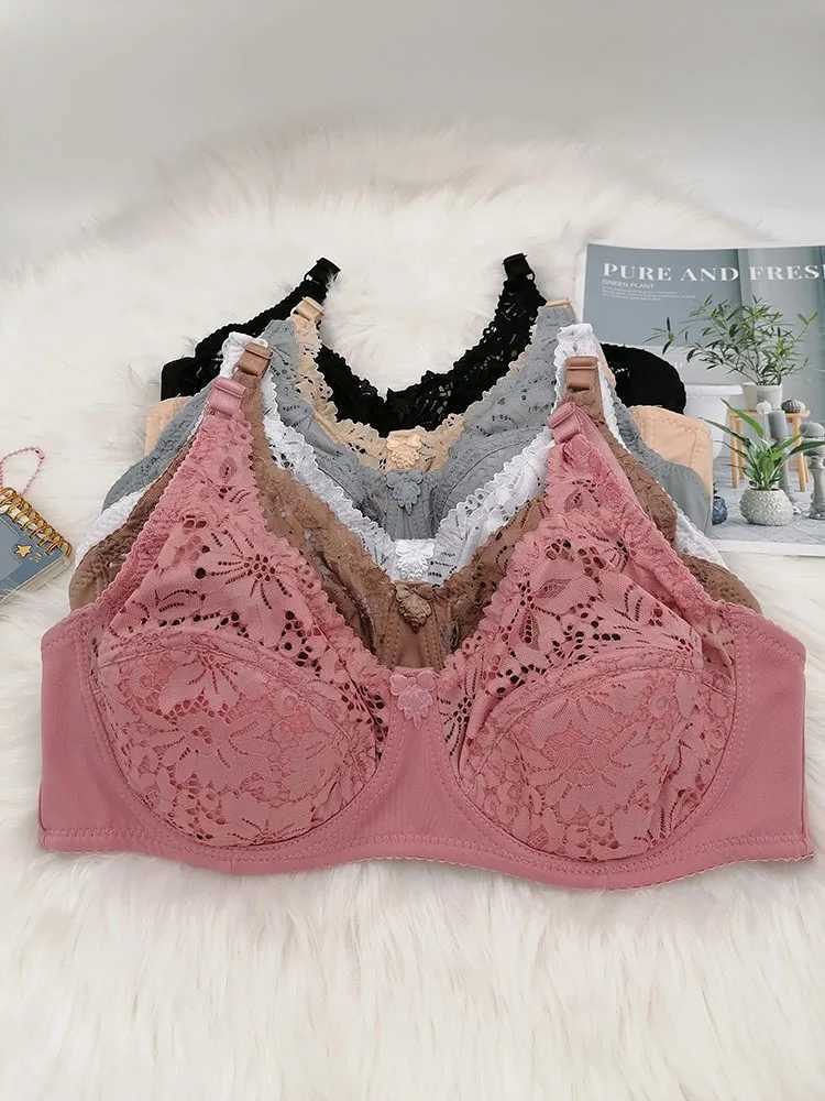 6 Colors Underwire Bralette C D Cup Thin Cotton Padded Bras for Women Floral Bra 75C 80C 85C 90C 95C 100C 105C 105D 100D BH C18 Z250730
