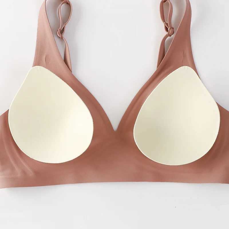 Finetoo Soft Wireless Bra Women Deep V Bras Sexy Bralette Padded Bra S-XL Female Seamless Underwear Comfortable Ladies Lingerie Z250730