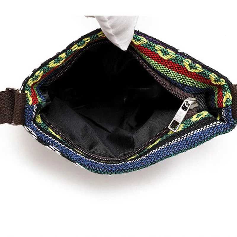 Lady Crossbody Shoulder Bag Phone Purse Handbag Ethnic Style Embroidered Messenger Bag Retro Small Canvas Bag G250729