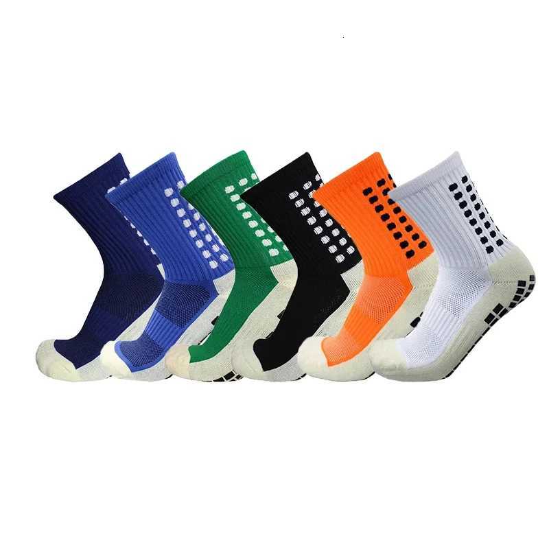 New Anti-slip Soccer Socks Men Women Outdoor Sport Grip Football Socks EU 38-43 US6-9.5 Z250731