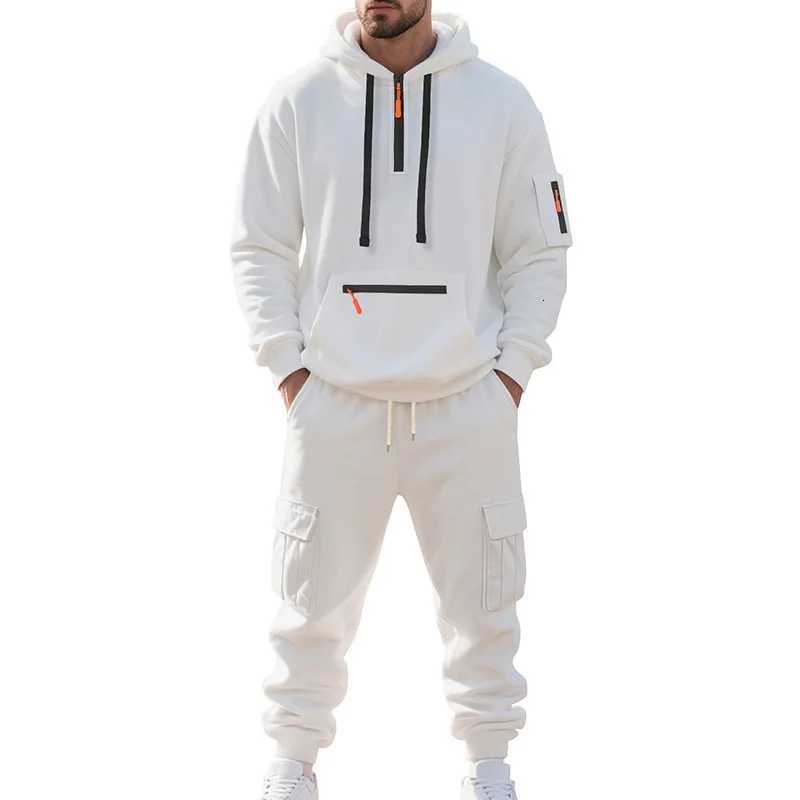 2-Piece Mens Tracksuits Long Sleeve Athletic Full Zip Sweatsuits Jogging Suit Set Casual Outdoor Streetwear Sport Tracksuit Set XJ250731